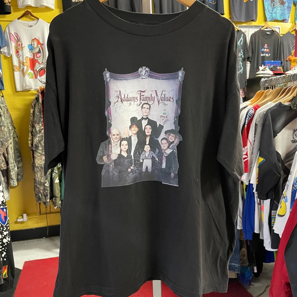 1994 Vintage ADDAMS FAMILY VALUES Movie Promo Tee